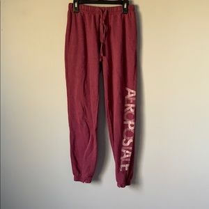 Maroon sweatpants